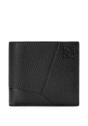 LOEWE Puzzle bifold coin wallet in supple grained calfskin - Black