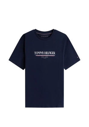Tommy Hilfiger logo-print cotton T-shirt - Blue