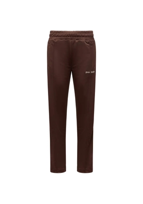 Palm Angels logo-print side-stripe track pants - Brown