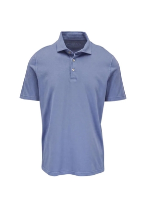 Fedeli short-sleeve polo shirt - Blue