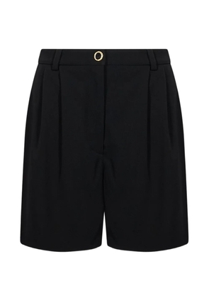 Alessandra Rich pleated tailored shorts - Black