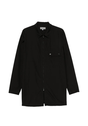 Yohji Yamamoto zip-fastening flap-pocket shirt - Green