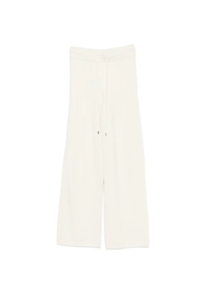 ERMANNO FIRENZE drawstring-waist fine-knit trousers - Neutrals