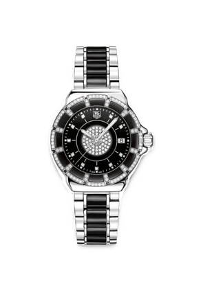 TAG Heuer Formula 1 crystal-embellished 37mm watch - Black