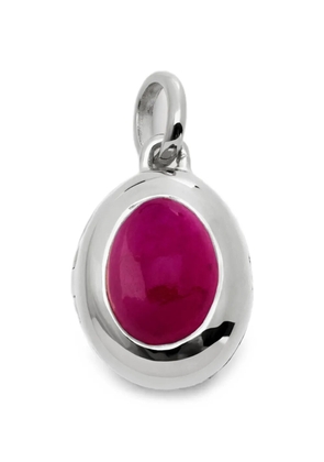Monica Vinader quartz birthstone locket necklace - Silver
