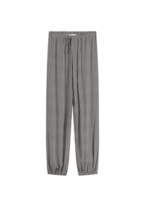 BONDI BORN Salema polka-dot trousers - White