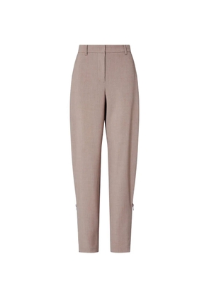 LIU JO mélange trousers with zipper - Neutrals