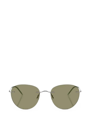 Giorgio Armani rimless round-frame sunglasses - Silver