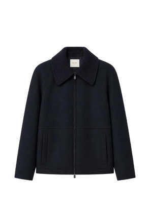 RETORI detachable-collar wool jacket - Blue