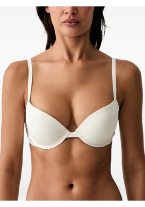 Emporio Armani logo-detail bra - White