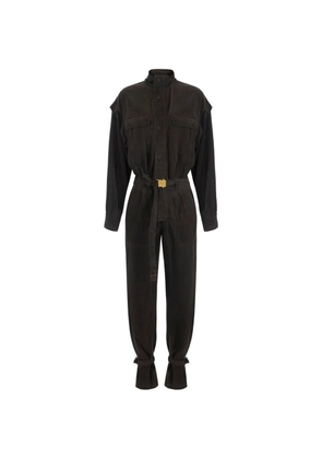 Elisabetta Franchi denim jumpsuit - Brown