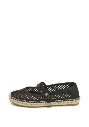 Christian Dior Pre-Owned Caro openwork espadrilles - Black