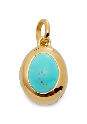 Monica Vinader December Birthstone embellished locket pendant - Gold