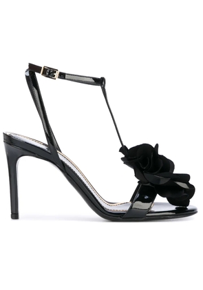 Lanvin floral-embellished sandals - Black