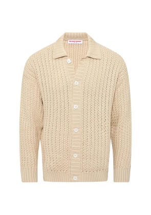 Orlebar Brown Thomas chunky-knit button-up cardigan - Neutrals