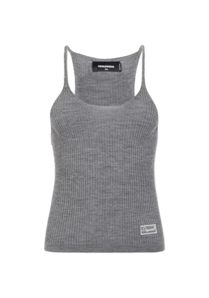 DSQUARED2 signature knit tank top - Grey