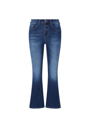 LIU JO bootcut jeans with jewel buttons - Blue