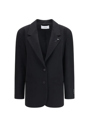 Lardini flower-detail single-breasted jacket - Black