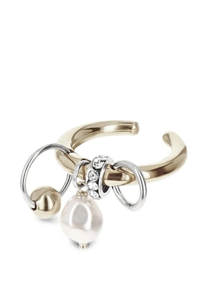 Justine Clenquet Nathan faux-pearl ring - Gold