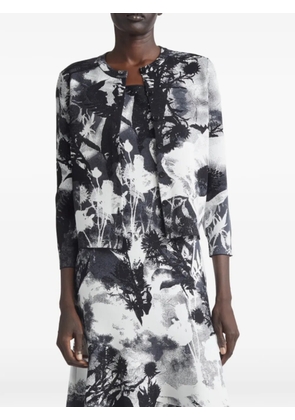 Alexander McQueen floral-print cardigan - White