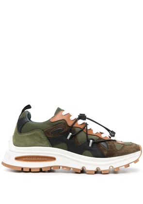 DSQUARED2 camouflage-print low-top sneakers - Green