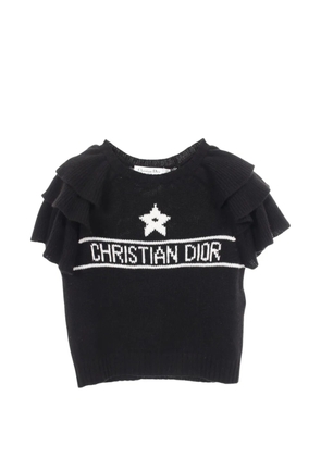 Christian Dior Pre-Owned 2010s logo-detail short-sleeve top - Black