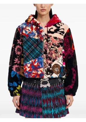 Chopova Lowena patchwork oversized hoodie - Black