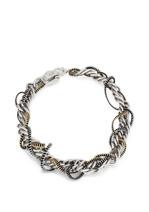Jean Paul Gaultier zip-detail chain necklace - Silver