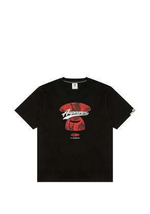 AAPE BY *A BATHING APE® camouflage-print logo-print T-shirt - Black