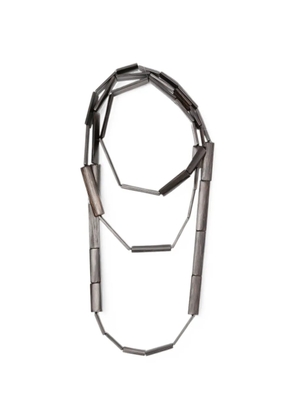 Monies geometric-bead necklace - Brown