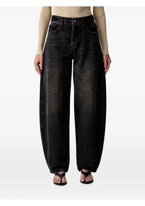 Armani Exchange faded-effect jeans - Black