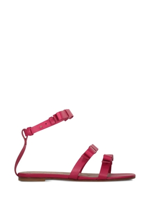 RED(V) bow-detail calf leather sandals - Pink