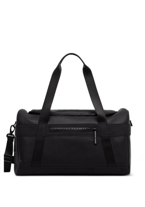 Armani Exchange logo-plaque holdall - Black