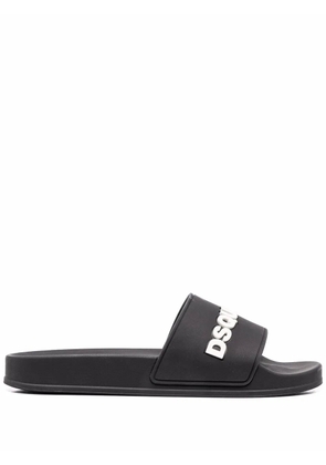 DSQUARED2 logo-print slides - Black