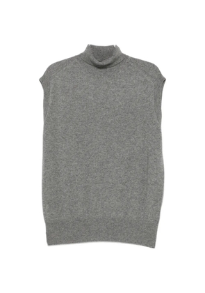 Sofie D'hoore roll-neck sleeveless vest - Grey
