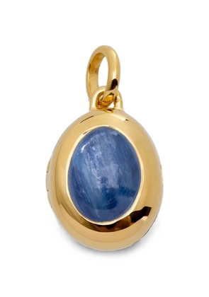 Monica Vinader September Birthstone kyanite-embellished locket pendant - Gold