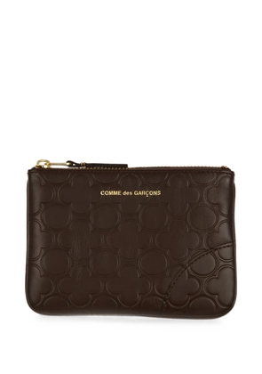 Comme Des Garçons Wallet embossed leather wallet - Brown
