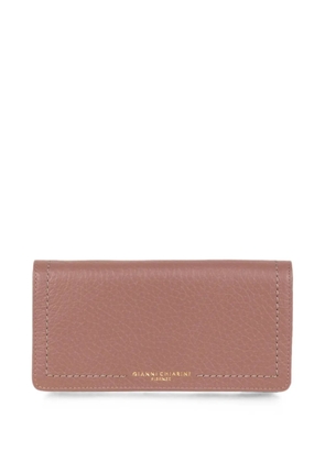 GIANNI CHIARINI large Bubble grained leather wallet - Pink