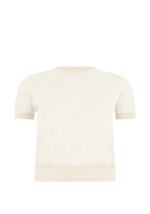 Philipp Plein jacquard-monogram T-shirt - Neutrals