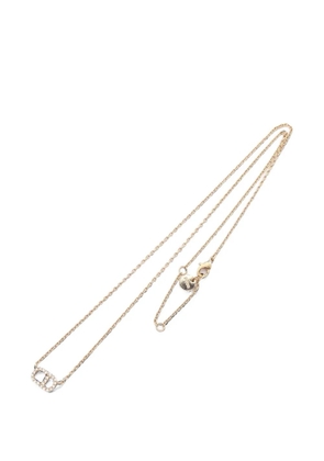 Christian Dior Pre-Owned 2010s CD rhinestone necklace - Gold