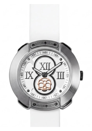 Hydrogen Vista Roman 29mm skull-motif watch - White