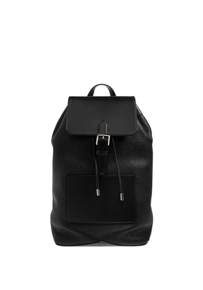 Lanvin Catch buckle-fastening pebbled leather backpack - Black