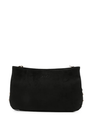 LIU JO debossed-logo clutch bag - Black