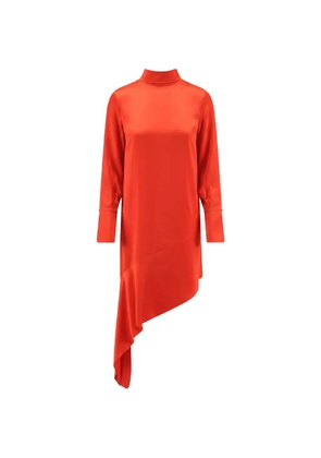 Semicouture Gwenda asymmetric-hem dress - Red