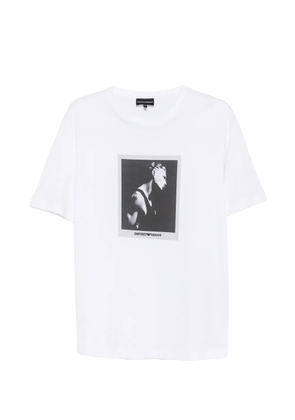 Emporio Armani graphic-print T-shirt - White