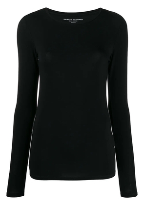 Majestic Filatures round neck jumper - Black