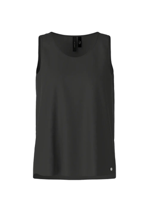MARCCAIN scoop-neck sleeveless blouse - Black
