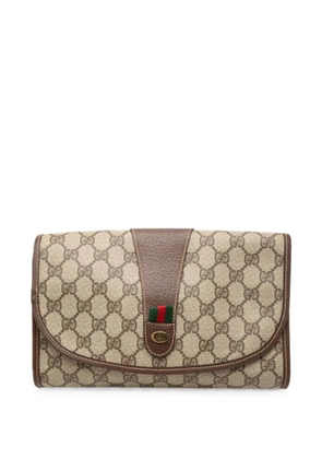 Gucci Pre-Owned 2000-2015 GG Supreme Web clutch bag - Neutrals