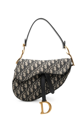 Christian Dior Pre-Owned 2020 Oblique Canvas Saddle Bag shoulder bag - Blue
