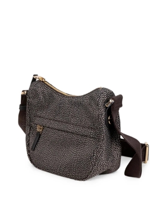 Borbonese OP-print shoulder bag - Grey